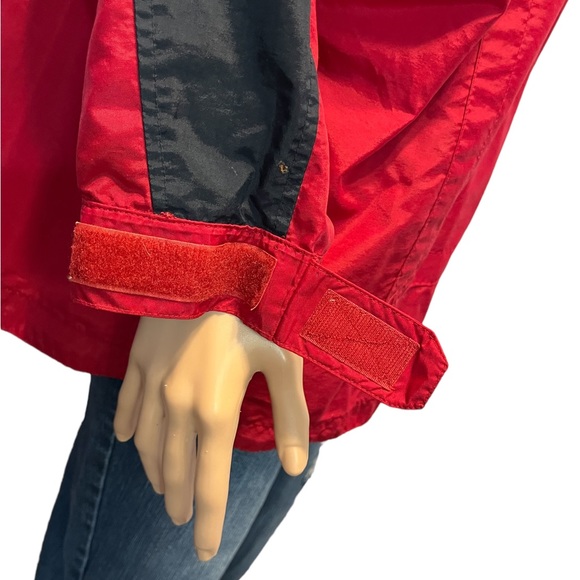Vintage Chaps Ralph Lauren Windbreaker Jacket, Red Navy | L - Picture 4 of 16